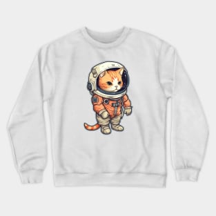 Astronaut cat Crewneck Sweatshirt